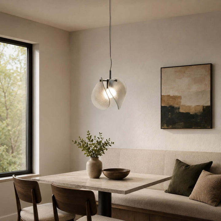 Small Smoked Glass Pendant Light for Kitchen Island Use