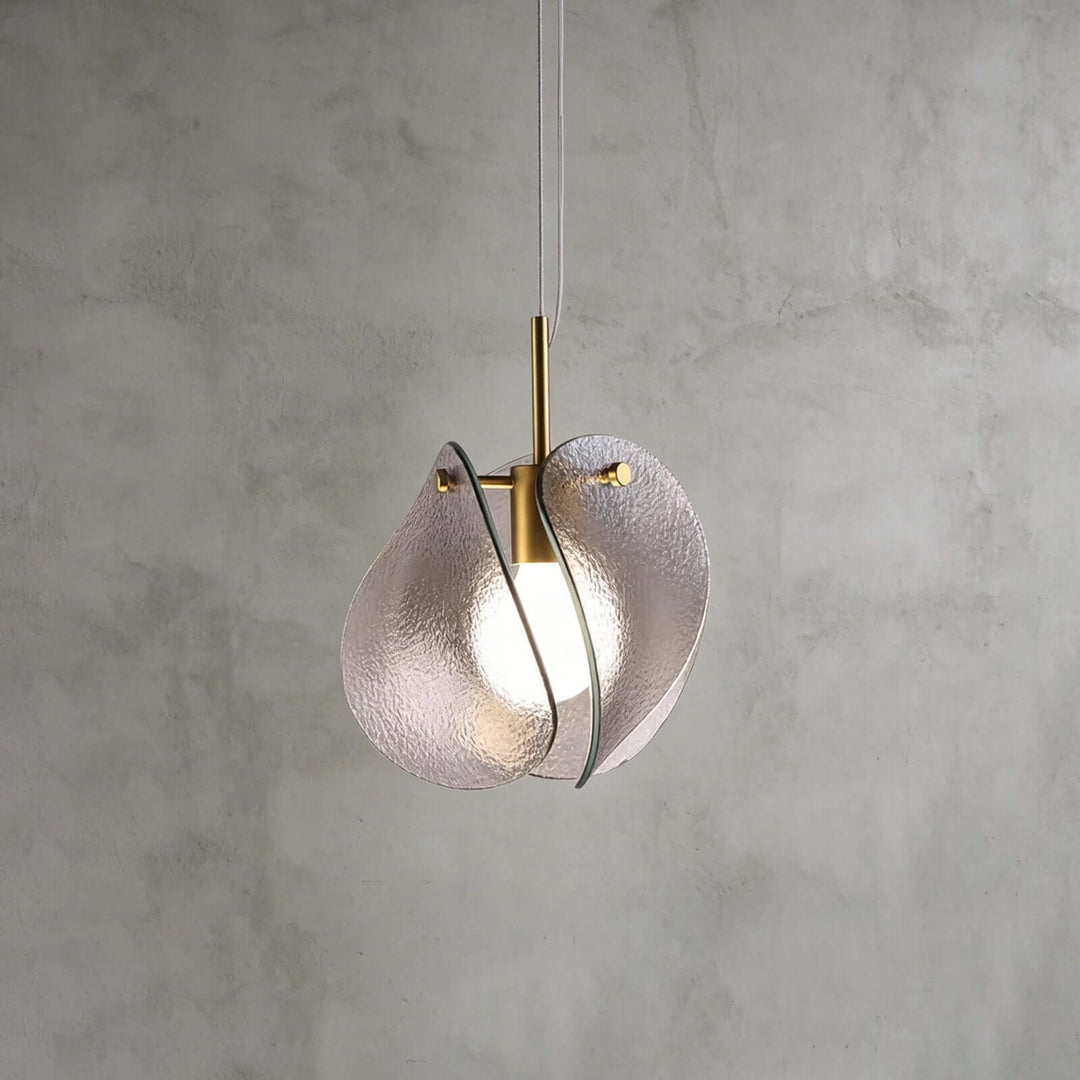 Small Smoked Glass Pendant Light for Kitchen Island Use