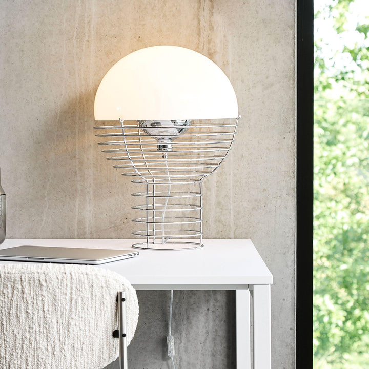 Art Deco Wire Table Lamp - Modern Bedroom Light | Vinlighting | Vinlighting