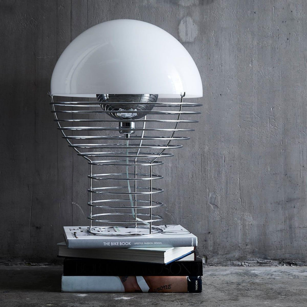 Art Deco Wire Table Lamp - Modern Bedroom Light | Vinlighting | Vinlighting