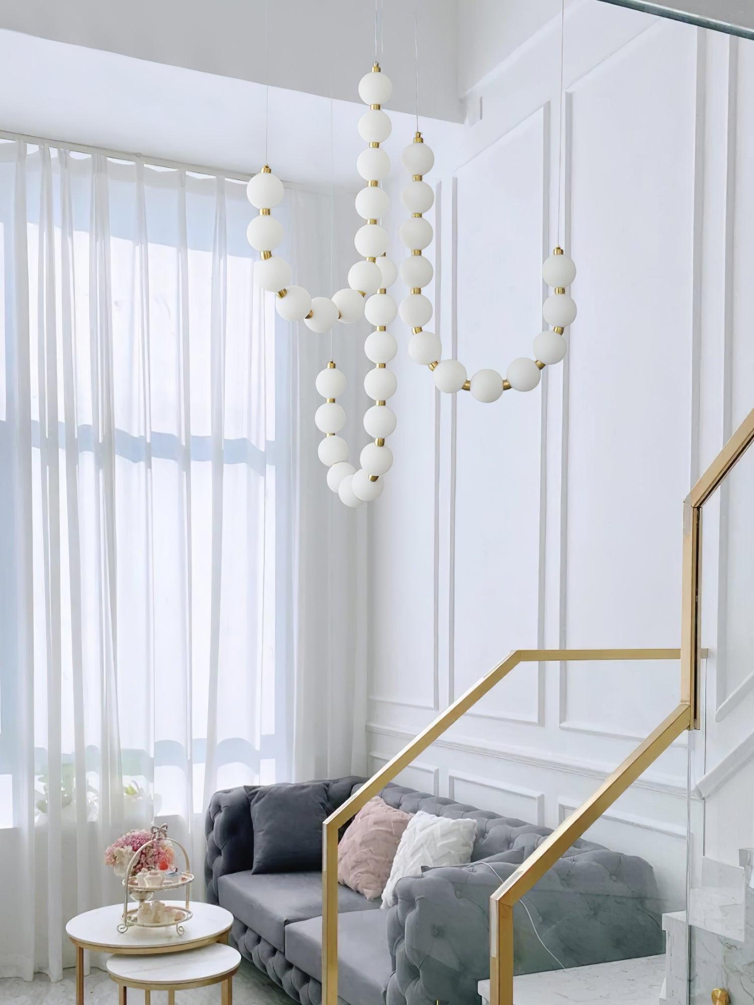 Art Pearl Necklace Chandelier - Vinlighting