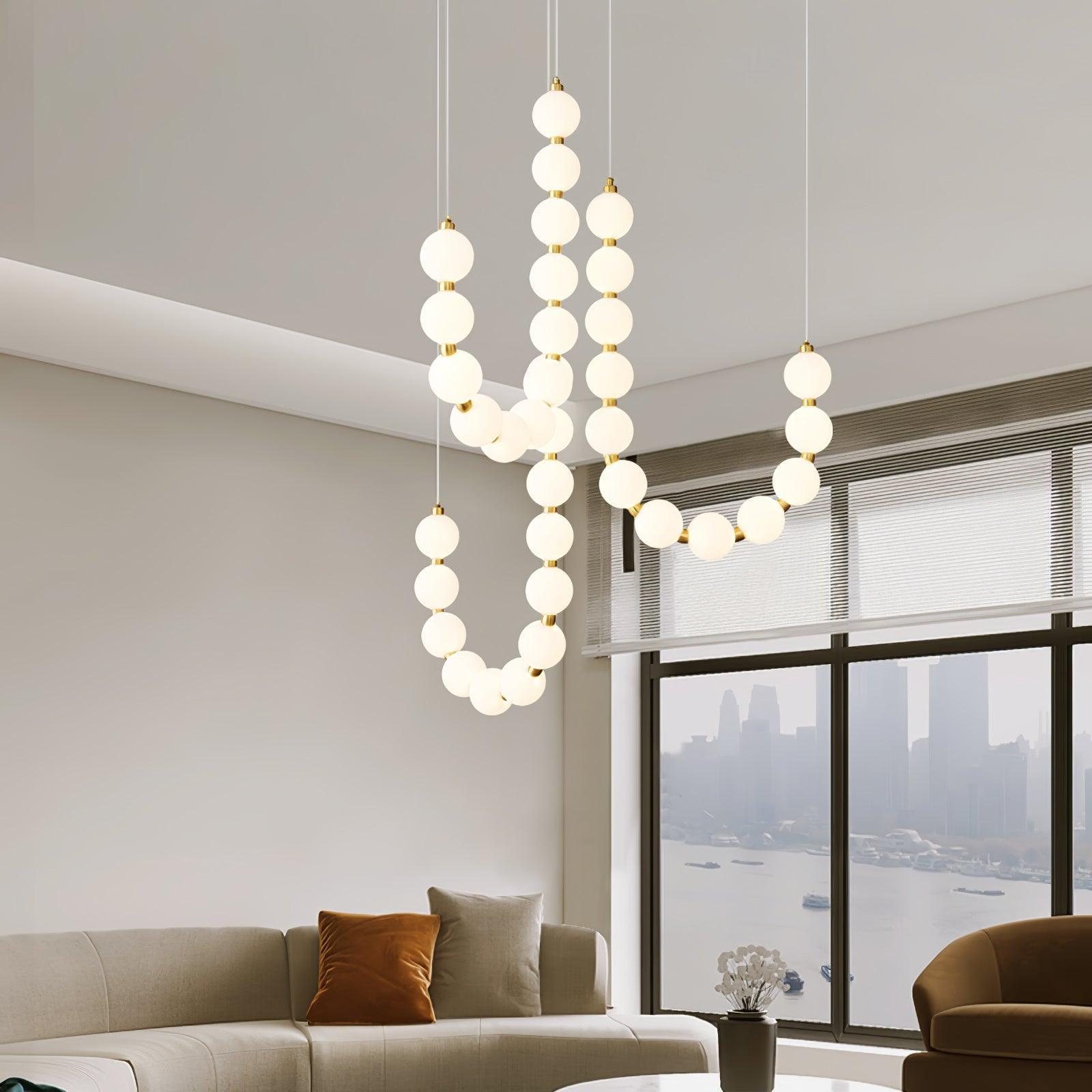 Art Pearl Necklace Chandelier - Vinlighting