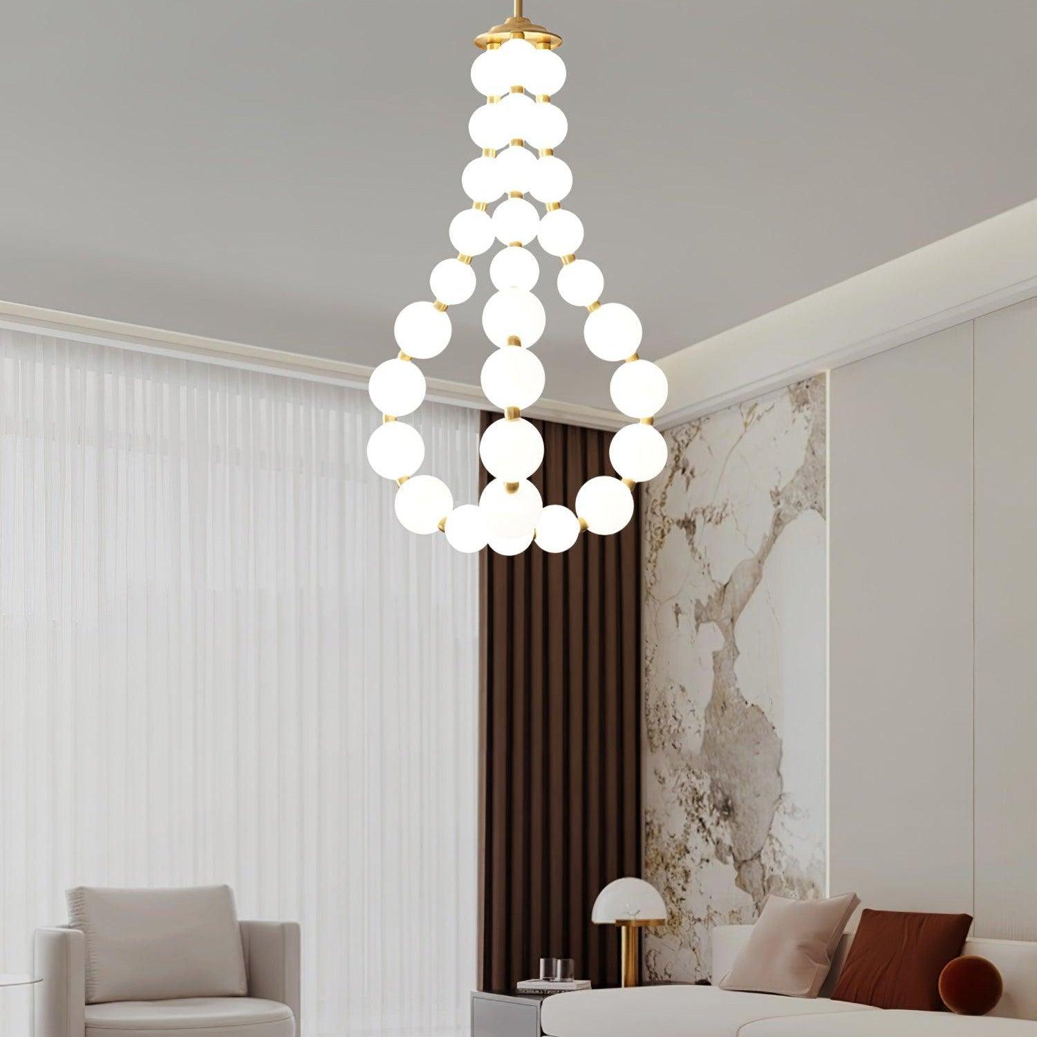 Art Pearl Necklace Chandelier - Vinlighting