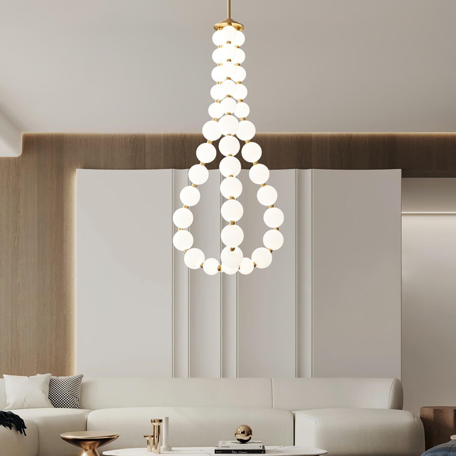 Art Pearl Necklace Chandelier - Vinlighting