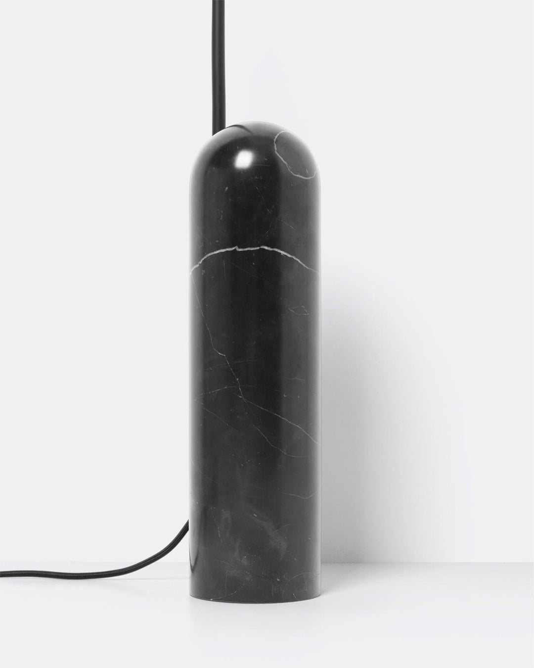 Arum Floor Lamp | Minimalist Art Deco Lighting with Black Marble Base | Vinlighting | Vinlighting