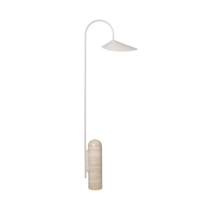 Arum Floor Lamp | Minimalist Art Deco Lighting with Black Marble Base | Vinlighting | Vinlighting