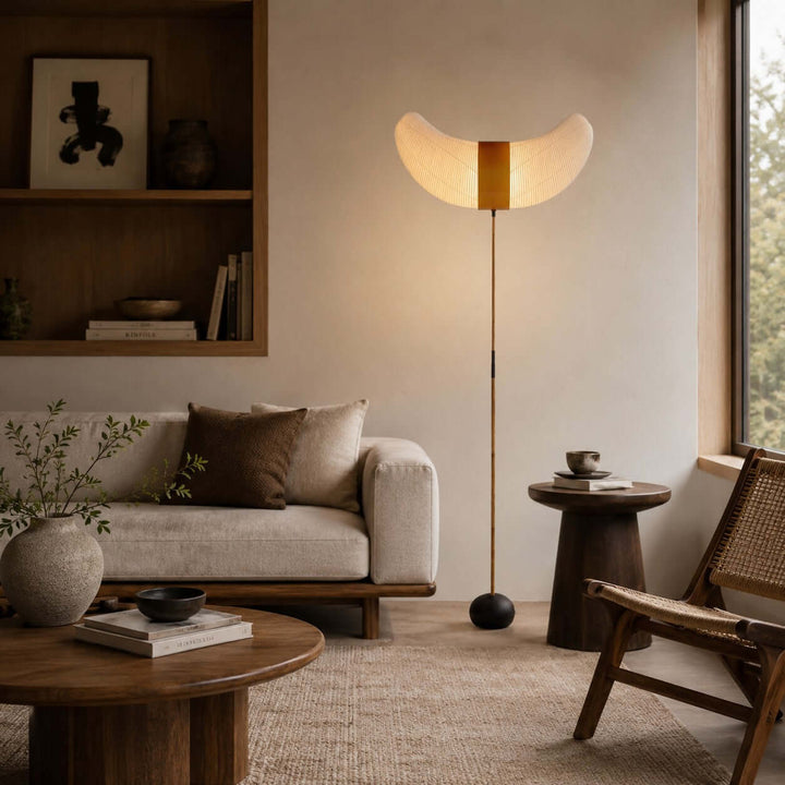 Japanese Wabi Sabi Floor Lamp for Living Room and Bedroom