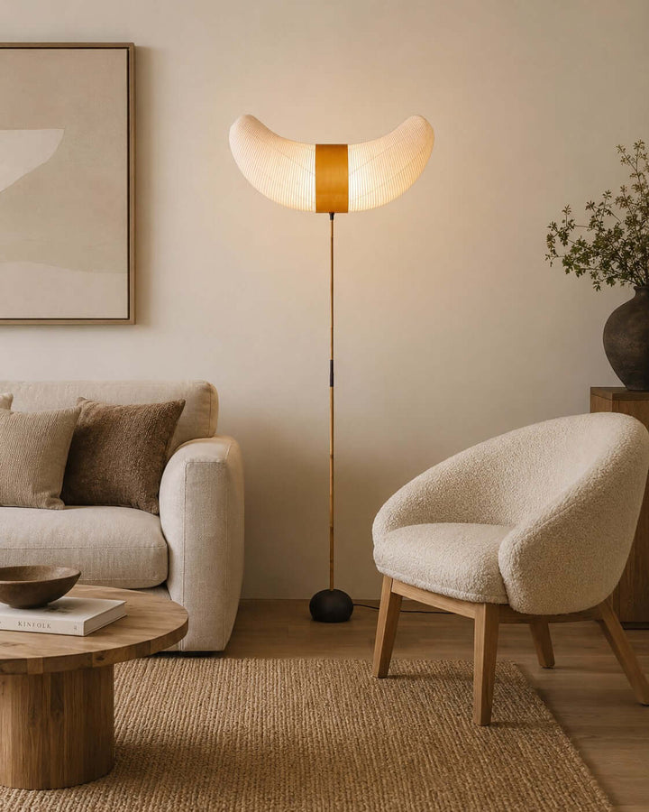 Japanese Wabi Sabi Floor Lamp for Living Room and Bedroom