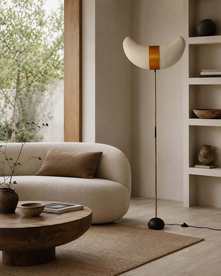 Japanese Wabi Sabi Floor Lamp for Living Room and Bedroom