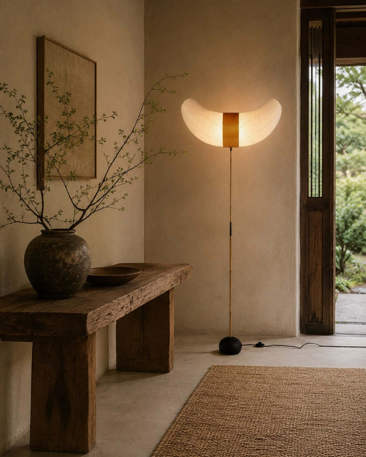 Japanese Wabi Sabi Floor Lamp for Living Room and Bedroom