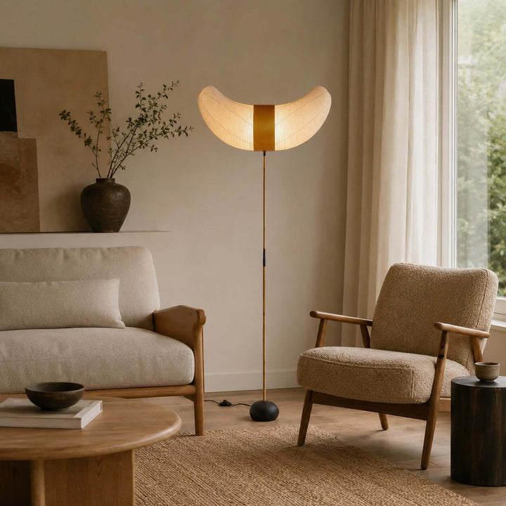 Japanese Wabi Sabi Floor Lamp for Living Room and Bedroom