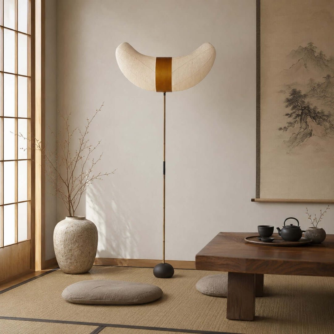 Japanese Wabi Sabi Floor Lamp for Living Room and Bedroom
