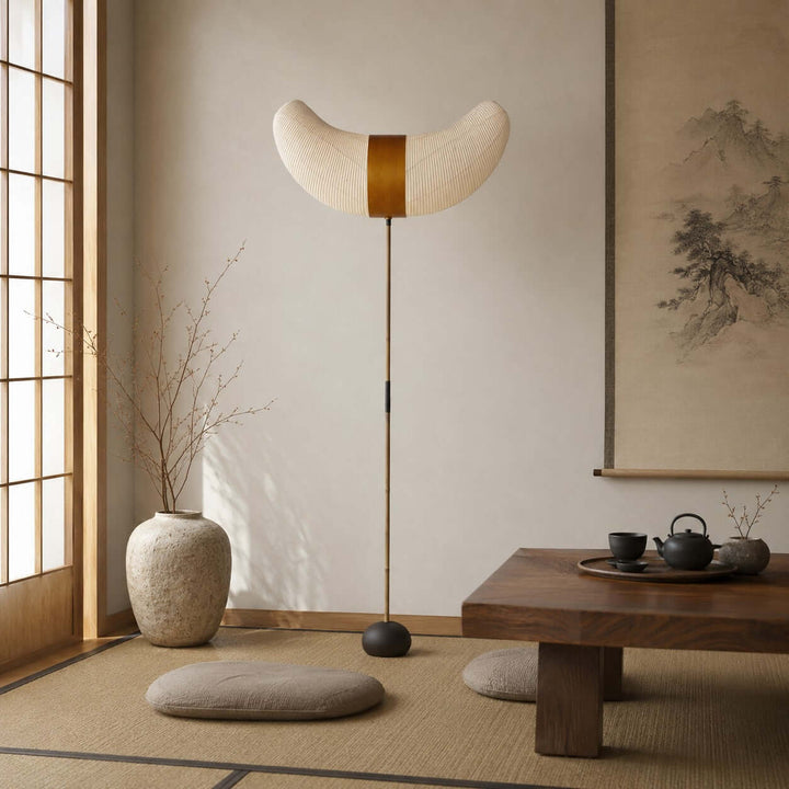 Japanese Wabi Sabi Floor Lamp for Living Room and Bedroom