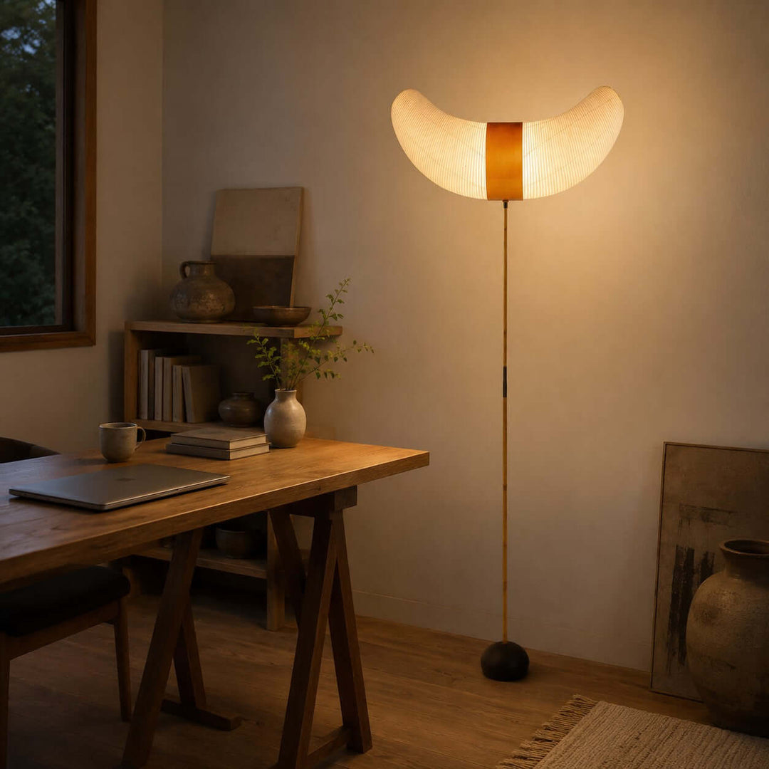 Japanese Wabi Sabi Floor Lamp for Living Room and Bedroom