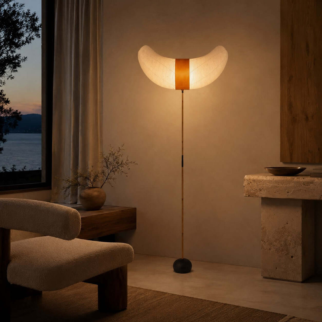 Japanese Wabi Sabi Floor Lamp for Living Room and Bedroom