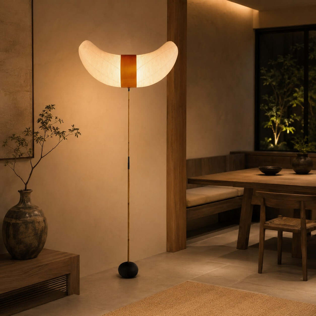 Japanese Wabi Sabi Floor Lamp for Living Room and Bedroom