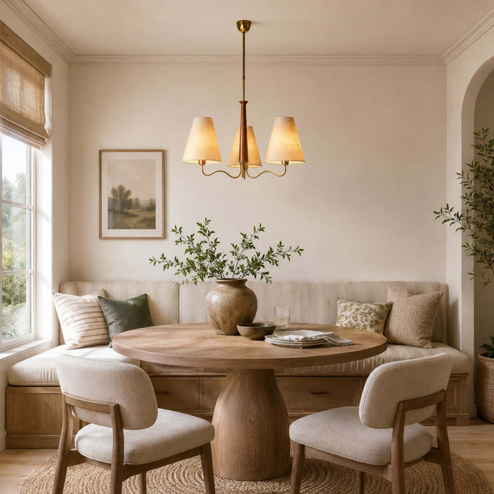 Arvella Chandelier - Vintage Parchment Lighting for Dining & Living | Vinlighting