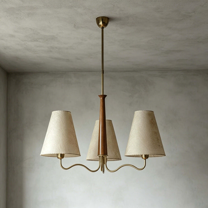 Arvella Chandelier - Vintage Parchment Lighting for Dining & Living | Vinlighting