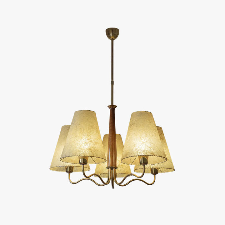 Arvella Chandelier - Vintage Parchment Lighting for Dining & Living | Vinlighting