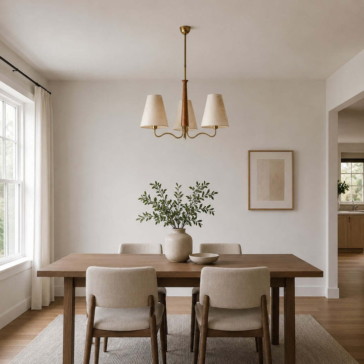 Arvella Chandelier - Vintage Parchment Lighting for Dining & Living | Vinlighting
