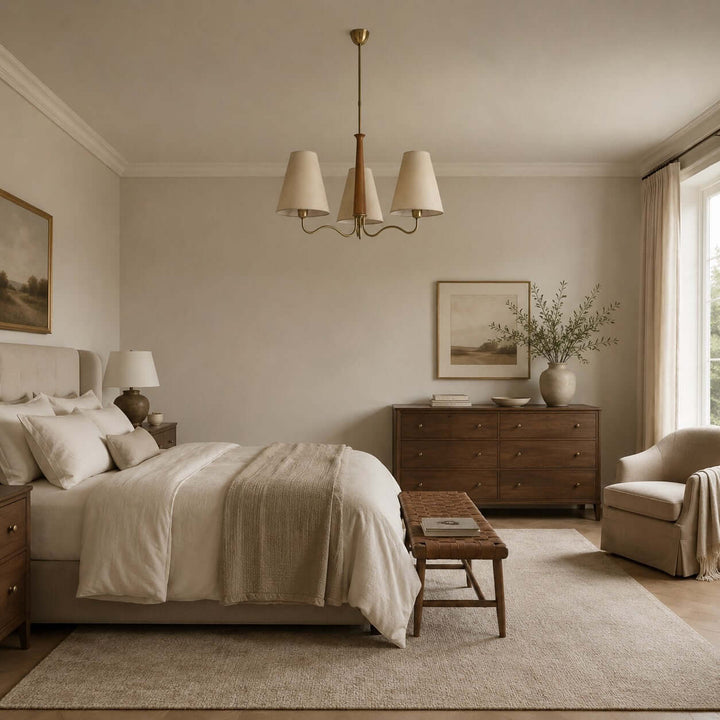 Arvella Chandelier - Vintage Parchment Lighting for Dining & Living | Vinlighting