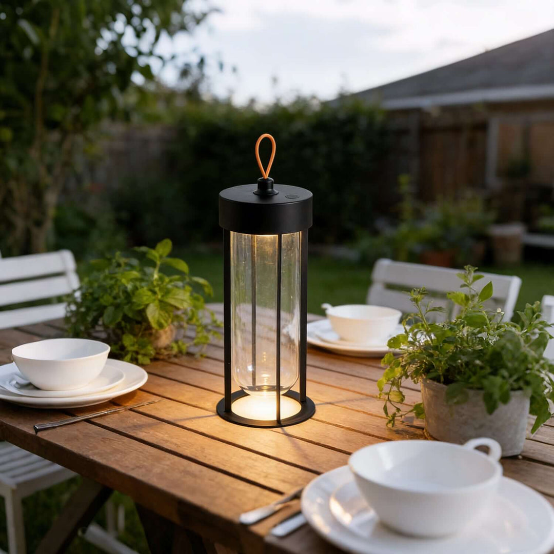Arvika Table Lamp – Minimalist LED Lantern for Indoor & Outdoor