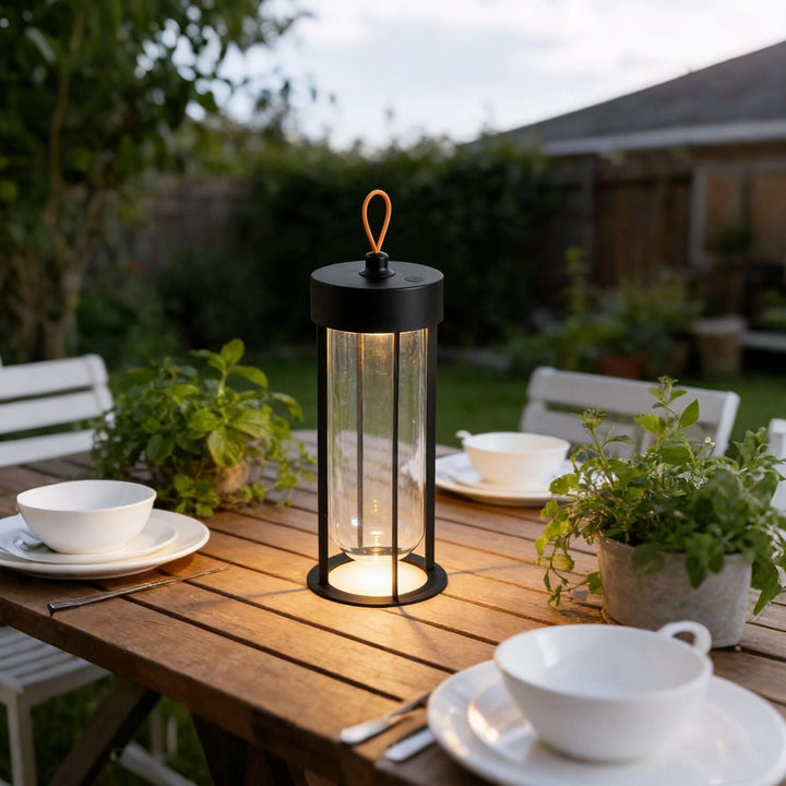 Arvika Table Lamp – Minimalist LED Lantern for Indoor & Outdoor