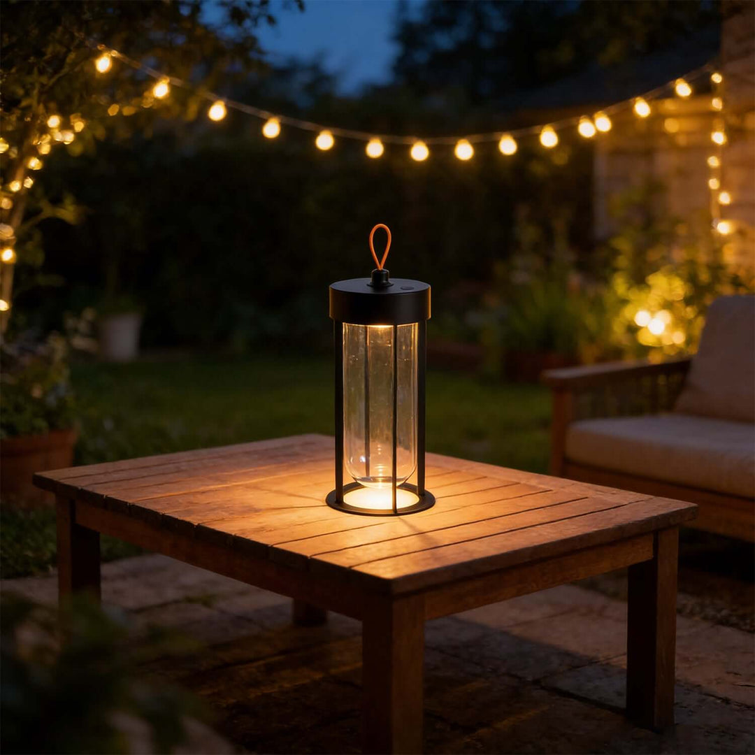 Arvika Table Lamp – Minimalist LED Lantern for Indoor & Outdoor