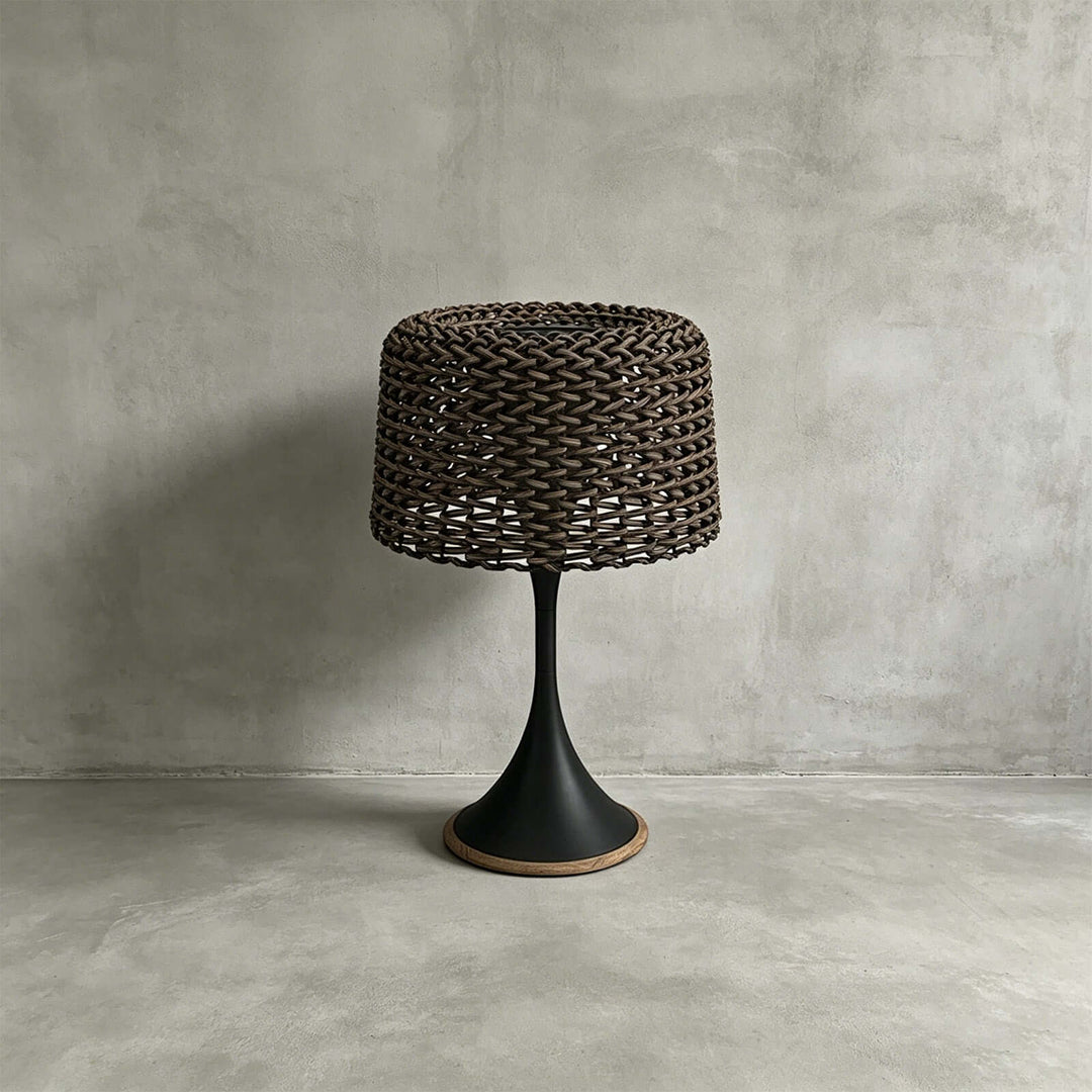 Arvilo Outdoor Lamp - Creative Rattan Solar Floor Lamp