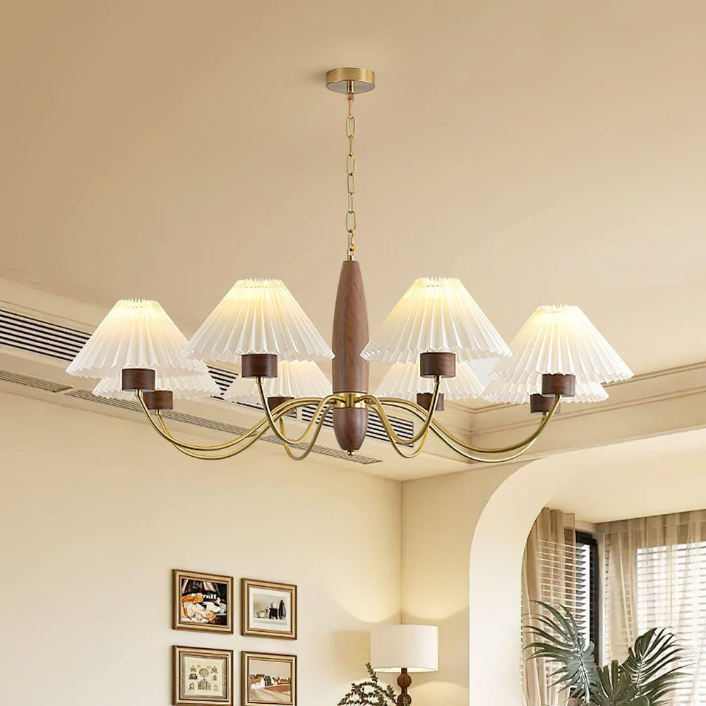 Asquith Chandelier | Vintage Mid-Century Wood Design | Vinlighting | Vinlighting | Vinlighting