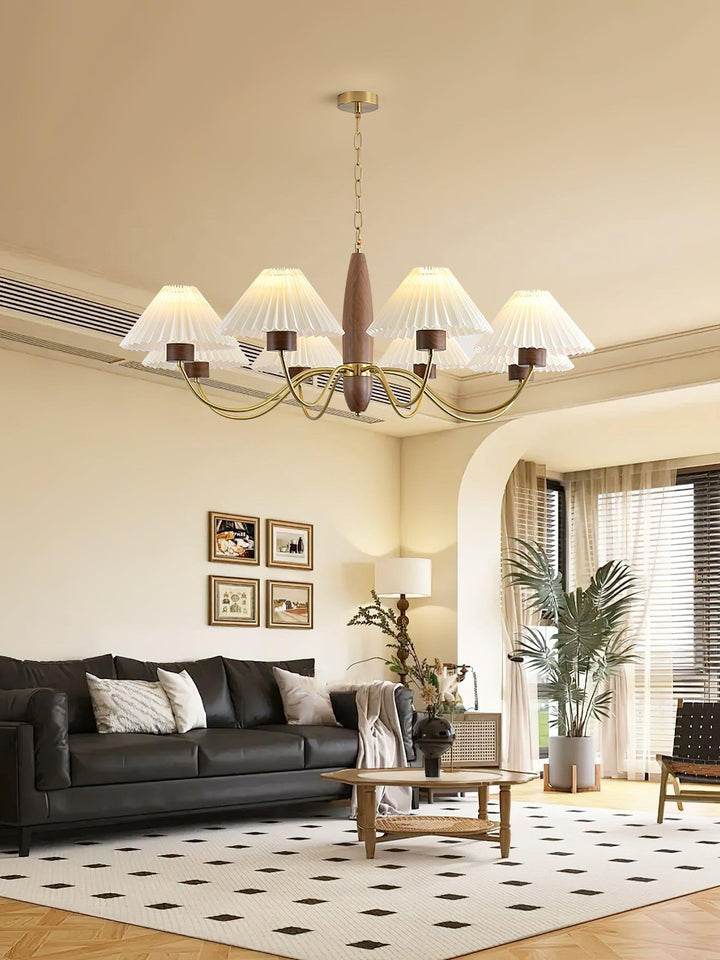 Asquith Chandelier | Vintage Mid-Century Wood Design | Vinlighting | Vinlighting | Vinlighting