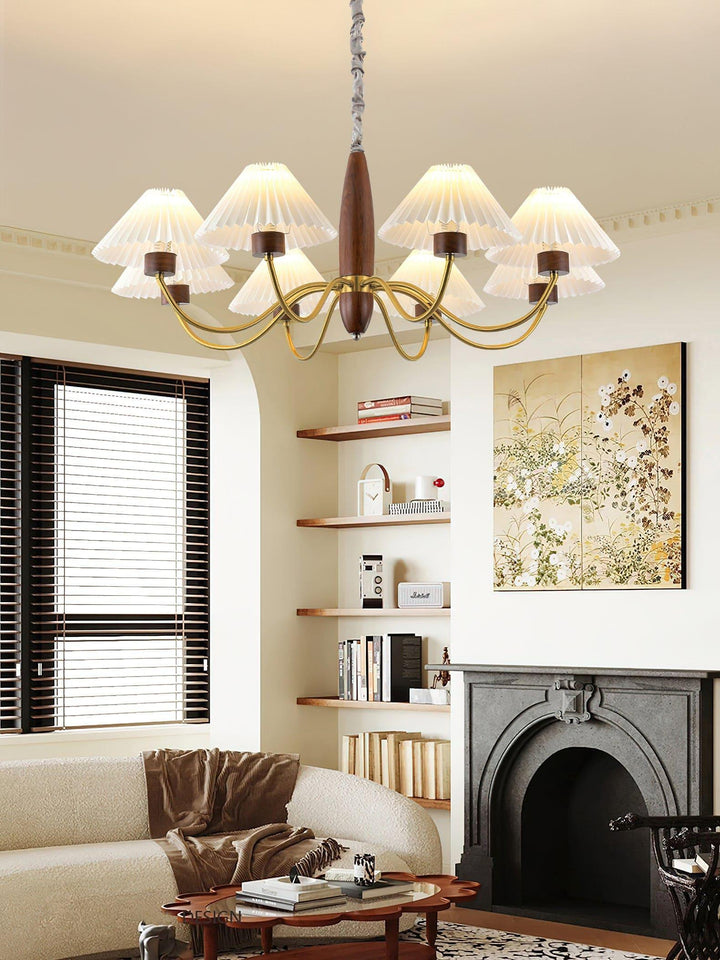 Asquith Chandelier | Vintage Mid-Century Wood Design | Vinlighting | Vinlighting | Vinlighting