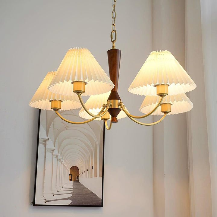 Asquith Chandelier | Vintage Mid-Century Wood Design | Vinlighting | Vinlighting | Vinlighting