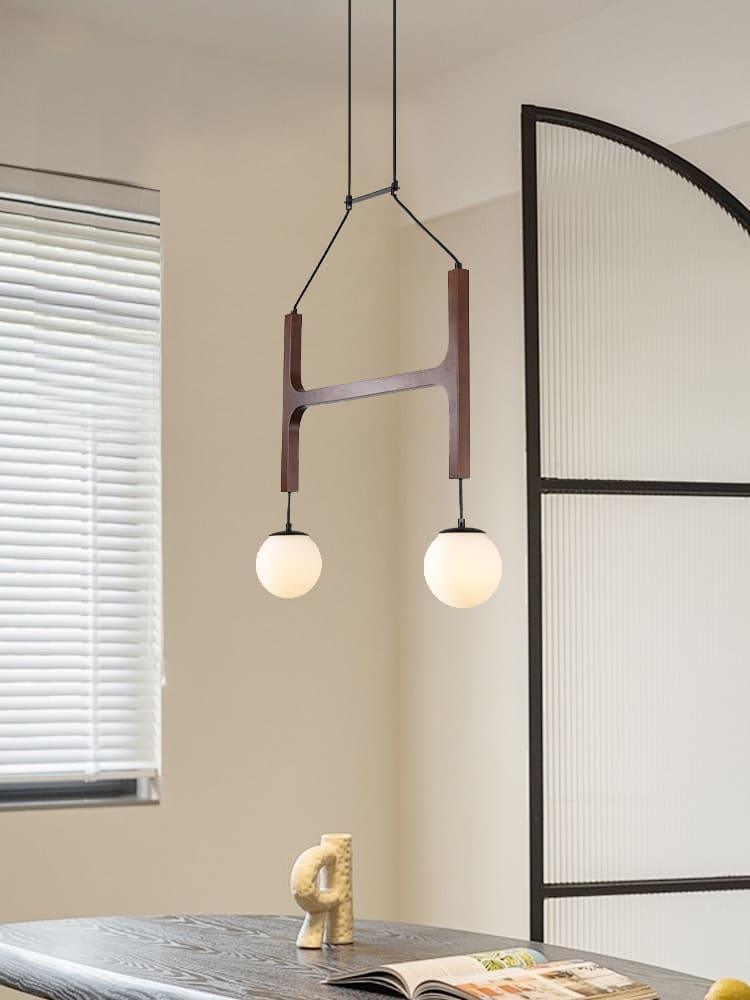 Astra Chandelier | Vintage Wood Bead Art Deco Design | Vinlighting | Vinlighting | Vinlighting