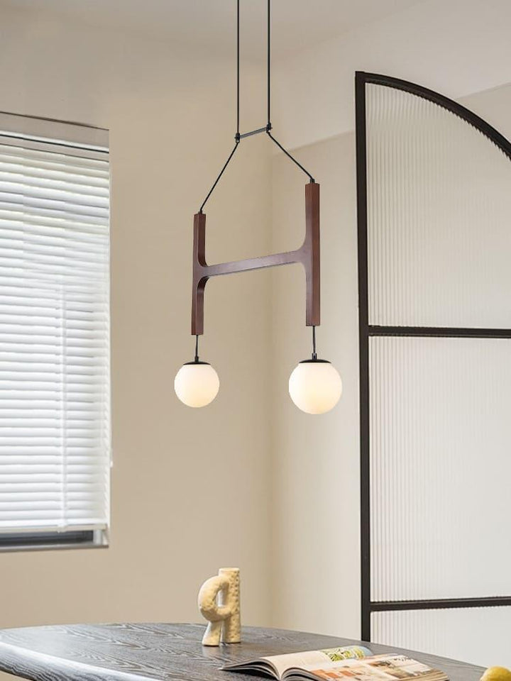 Astra Chandelier | Vintage Wood Bead Art Deco Design | Vinlighting | Vinlighting | Vinlighting