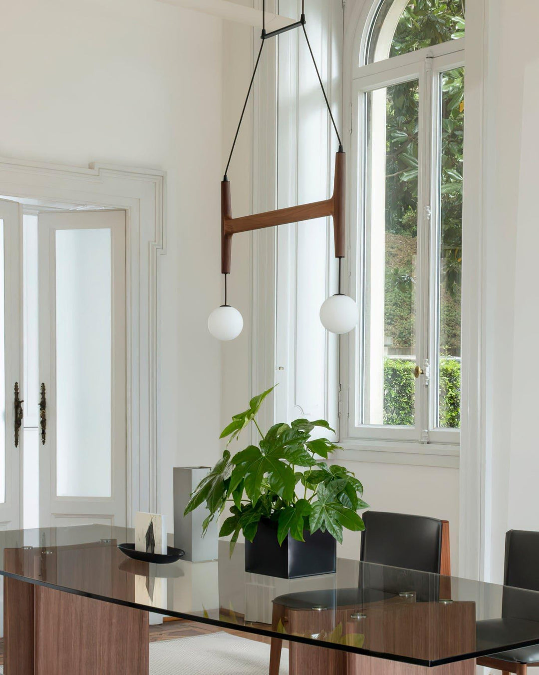 Astra Chandelier | Vintage Wood Bead Art Deco Design | Vinlighting | Vinlighting | Vinlighting