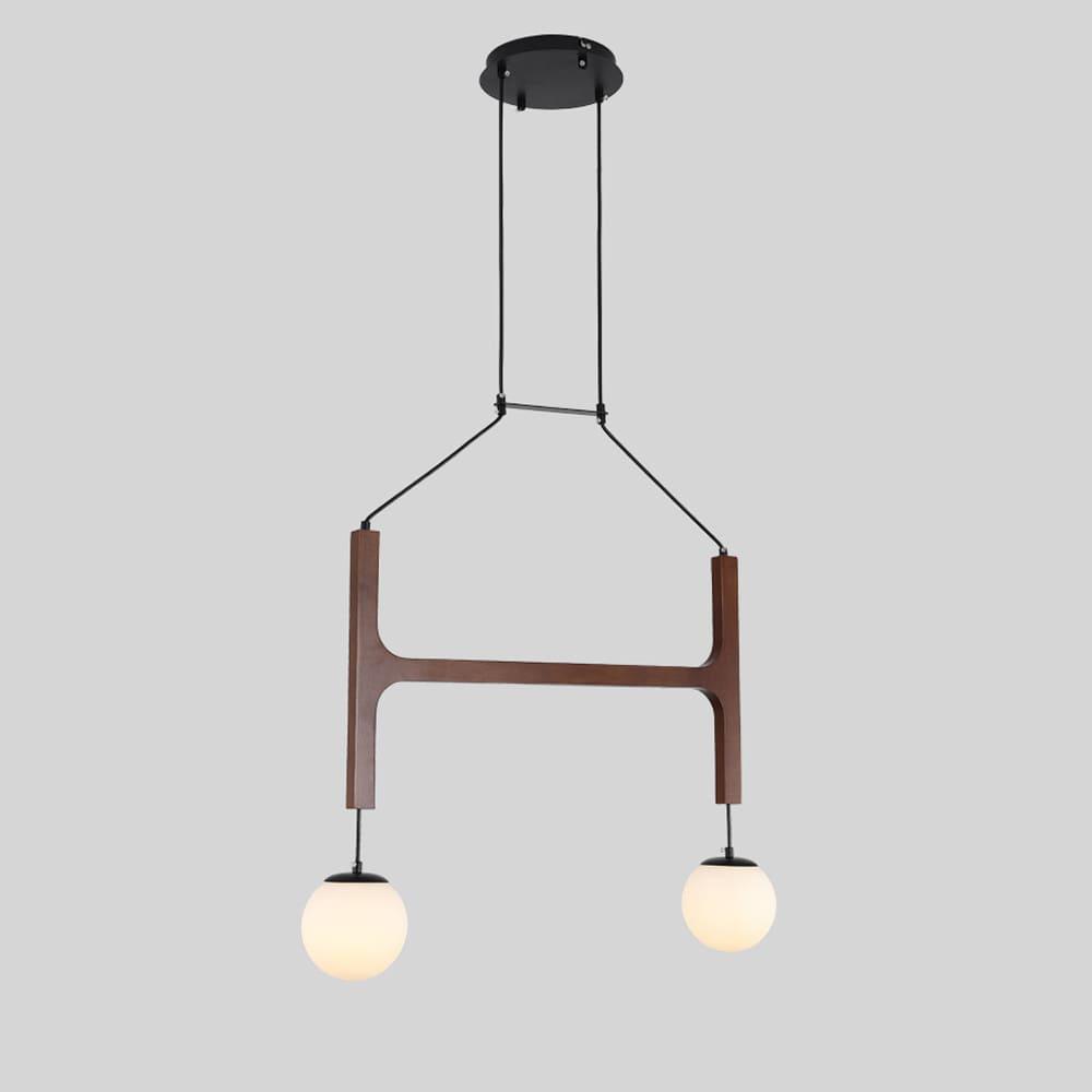 Astra Chandelier | Vintage Wood Bead Art Deco Design | Vinlighting | Vinlighting | Vinlighting