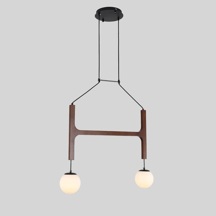 Astra Chandelier | Vintage Wood Bead Art Deco Design | Vinlighting | Vinlighting | Vinlighting