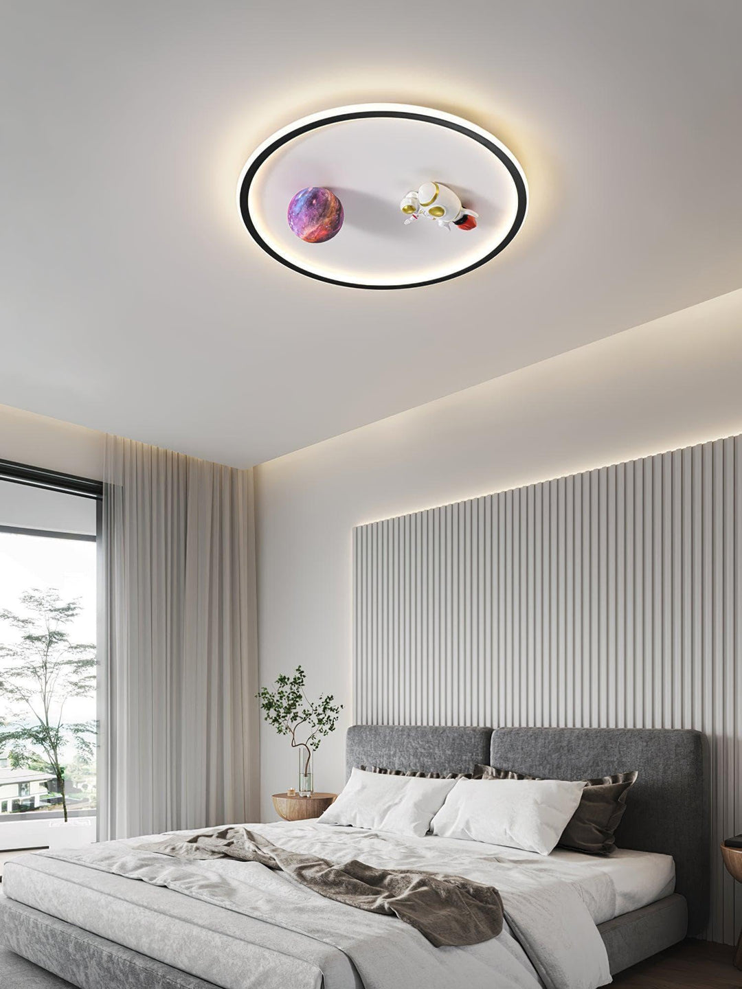 Astronaut Ceiling Light – 3D Moon Design with Warm, Atmospheric Glow | Vinlighting | Vinlighting