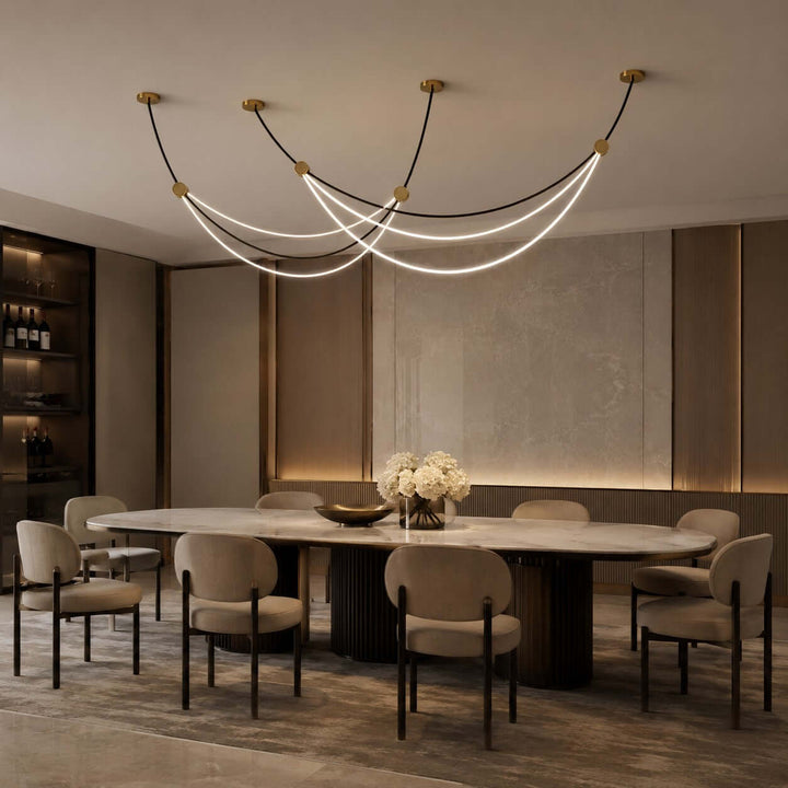 Auris Minimalist Art Linear Chandelier - Modern Island Light | Vinlighting