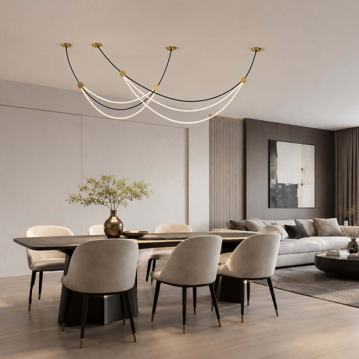 Auris Minimalist Art Linear Chandelier - Modern Island Light | Vinlighting