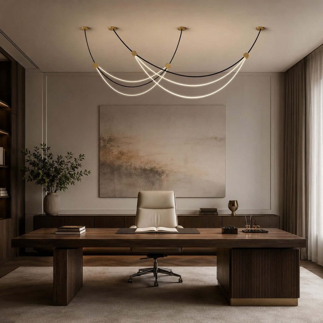 Auris Minimalist Art Linear Chandelier - Modern Island Light | Vinlighting