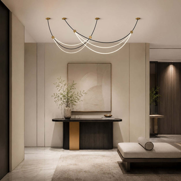Auris Minimalist Art Linear Chandelier - Modern Island Light | Vinlighting