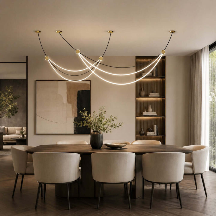 Auris Minimalist Art Linear Chandelier - Modern Island Light | Vinlighting