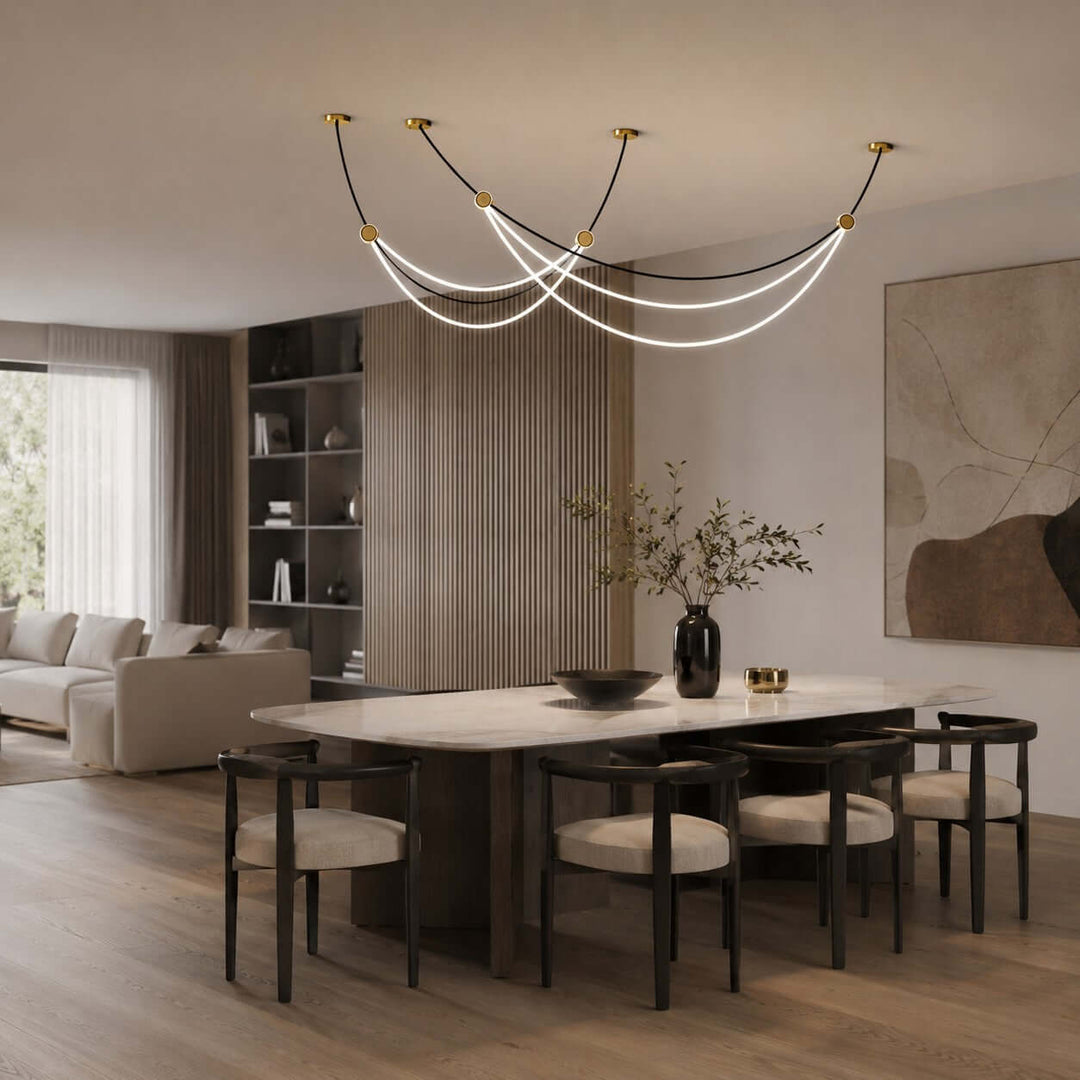Auris Minimalist Art Linear Chandelier - Modern Island Light | Vinlighting