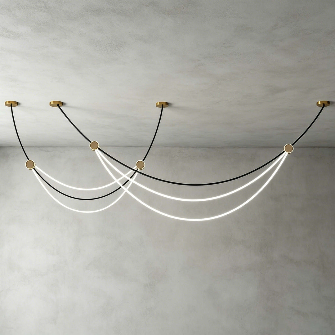 Auris Minimalist Art Linear Chandelier - Modern Island Light | Vinlighting