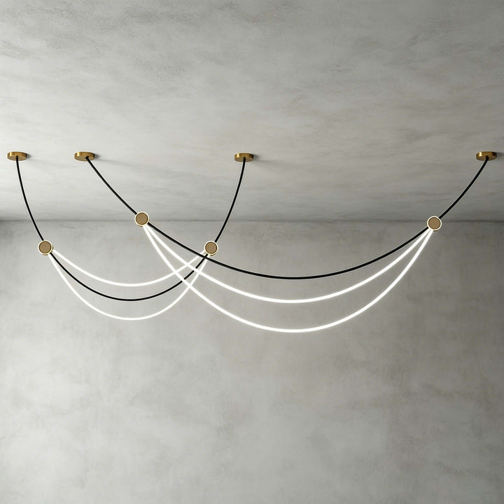 Auris Minimalist Art Linear Chandelier - Modern Island Light | Vinlighting