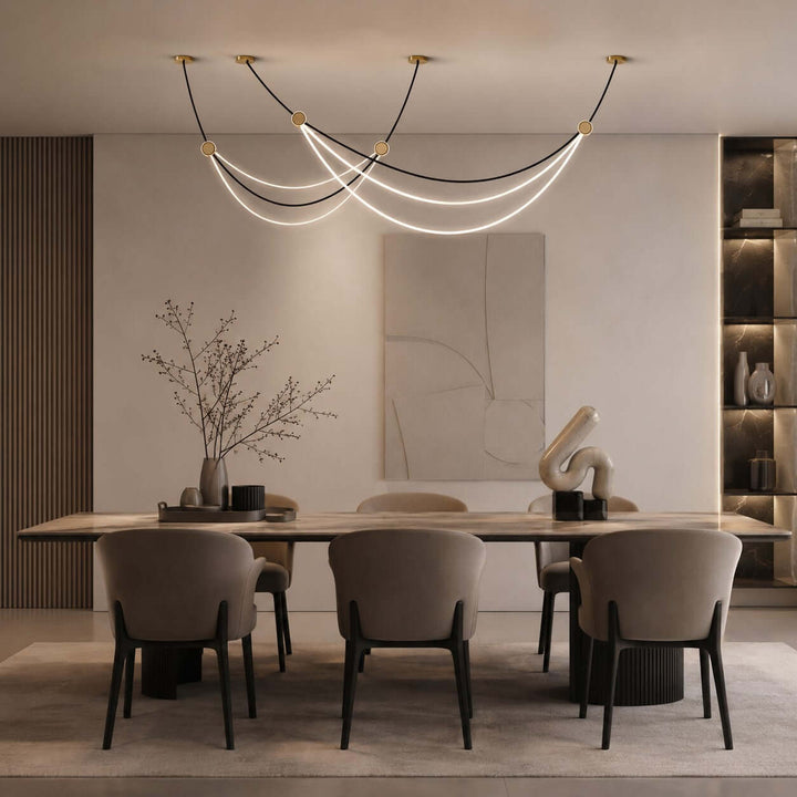 Auris Minimalist Art Linear Chandelier - Modern Island Light | Vinlighting