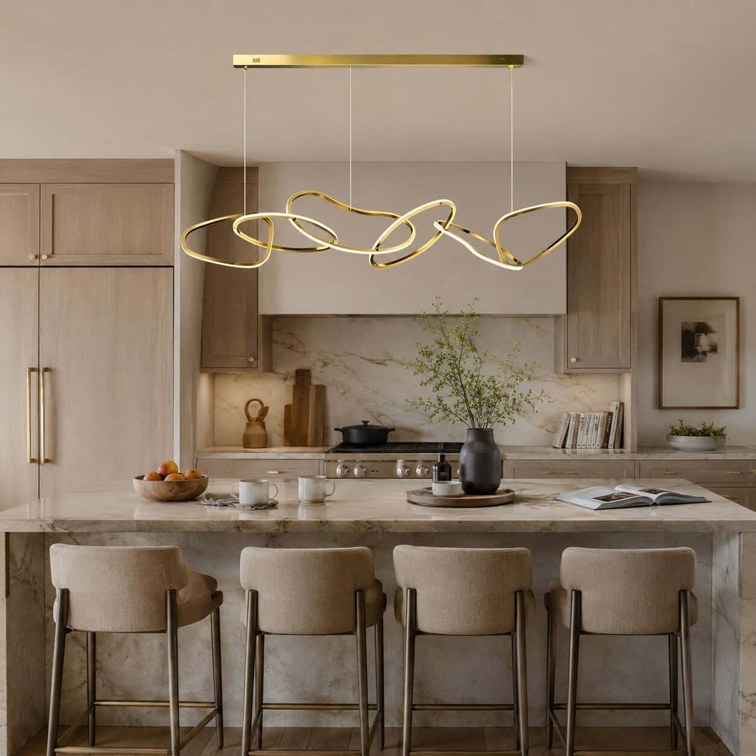 Avaryn Linear Chandelier - Modern Silicone Dining Room Light Fixture | Vinlighting