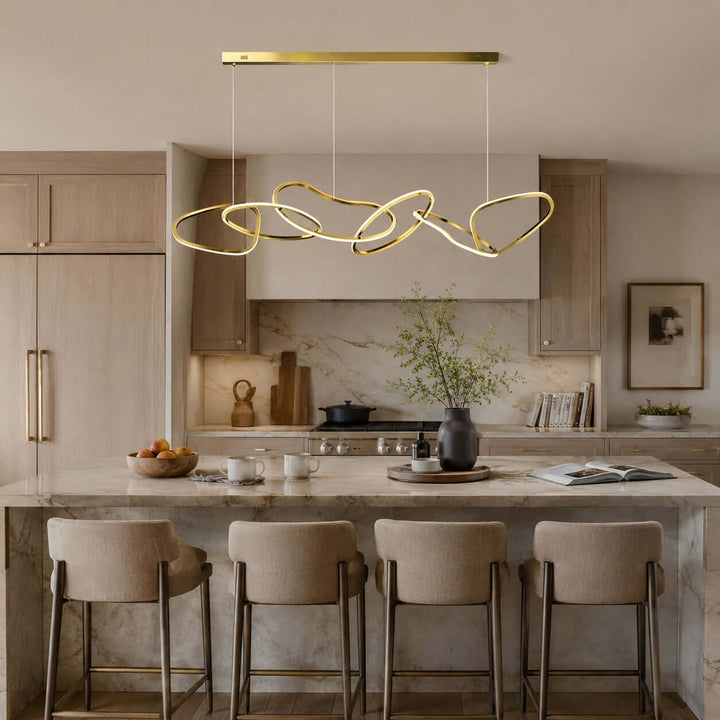 Avaryn Linear Chandelier - Modern Silicone Dining Room Light Fixture | Vinlighting